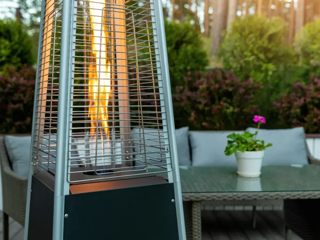 Electric patio heaters provide effective warmth in winter, and there are options for freestanding, tabletop, or wall-mounted designs.